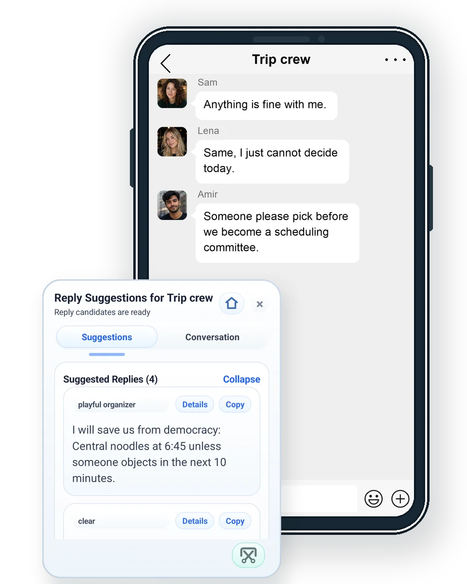AI Group Chat Reply Suggestions | SayPilot